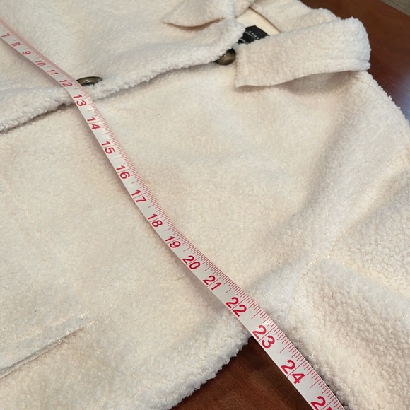 Sanctuary off white Sherpa jacket size Small - Picture 6 of 9